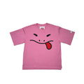 OVERSIZED MASCOT FACE TEE | BRAINFROG PINK